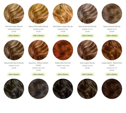 natural hair colour and products with Gentle Hair Dye