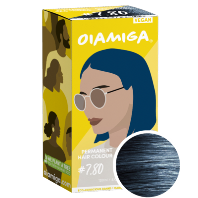 Oiamiga Permanent Light Denim Hair Dye - Light Blue Hair Dye
