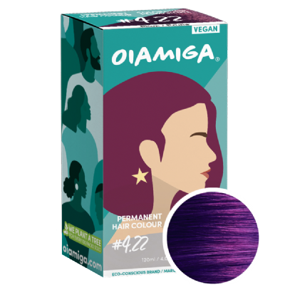Oiamiga Permanent Plum Hair Dye - Purple Permanent Hair Dye